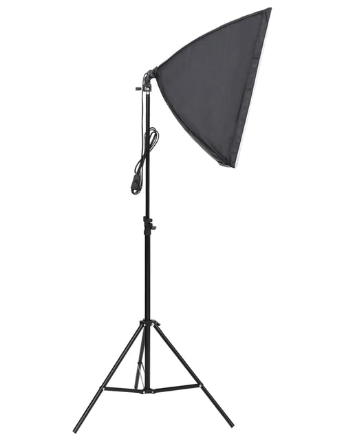 Încărcați imaginea în vizualizatorul Galerie, Set studio foto cu lampă softbox, fundal și reflector
