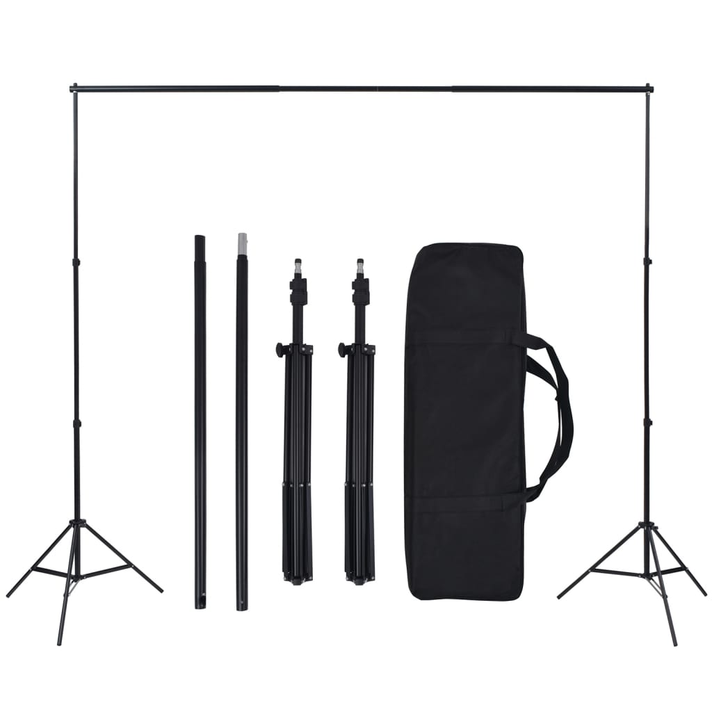 Kit studio foto cu lumină softbox și fundal