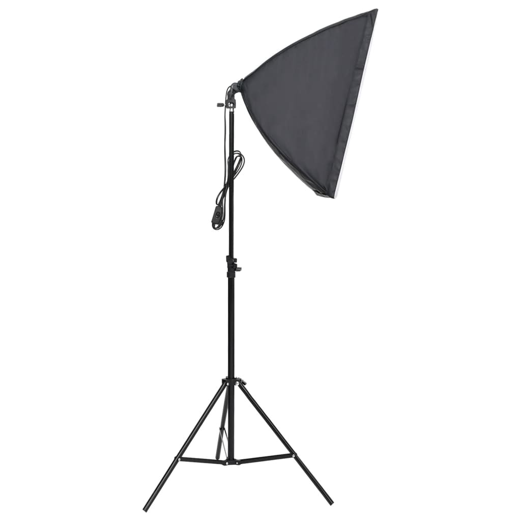 Kit studio foto cu lumină softbox și fundal