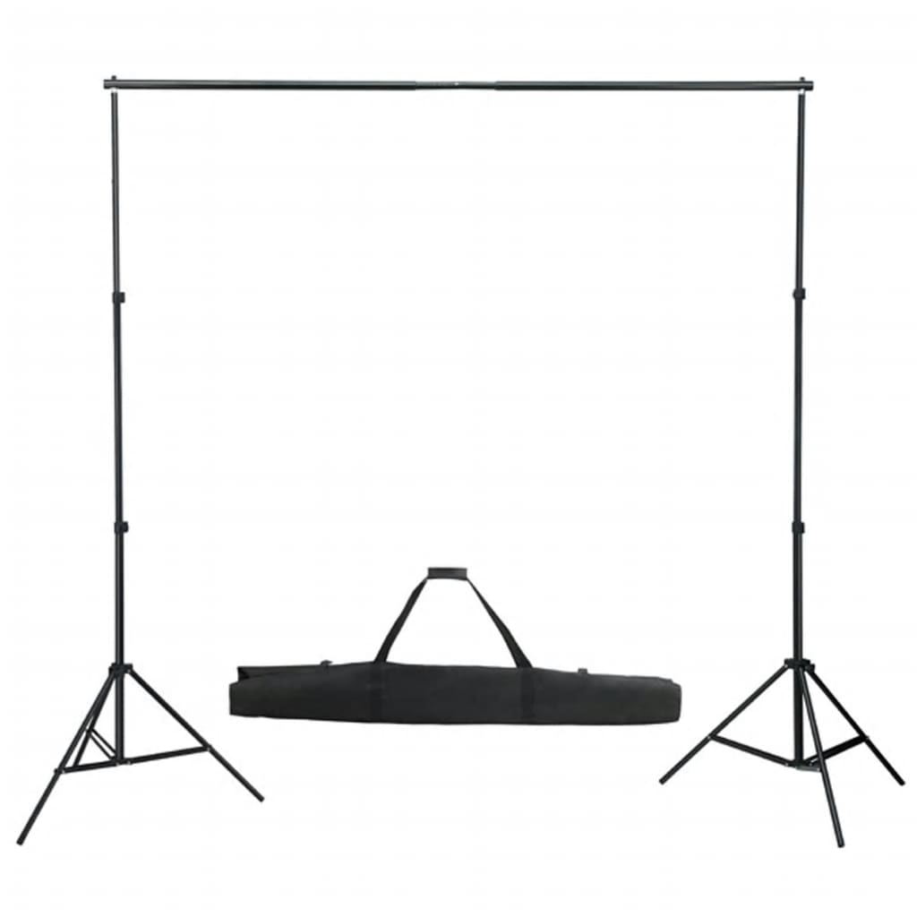 Set studio foto cu set de lumini, fundal și reflector