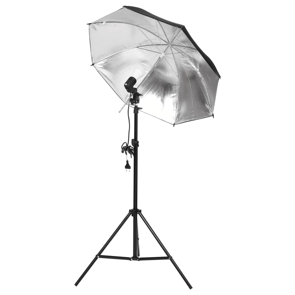 Kit studio foto cu set de lumină și fundal