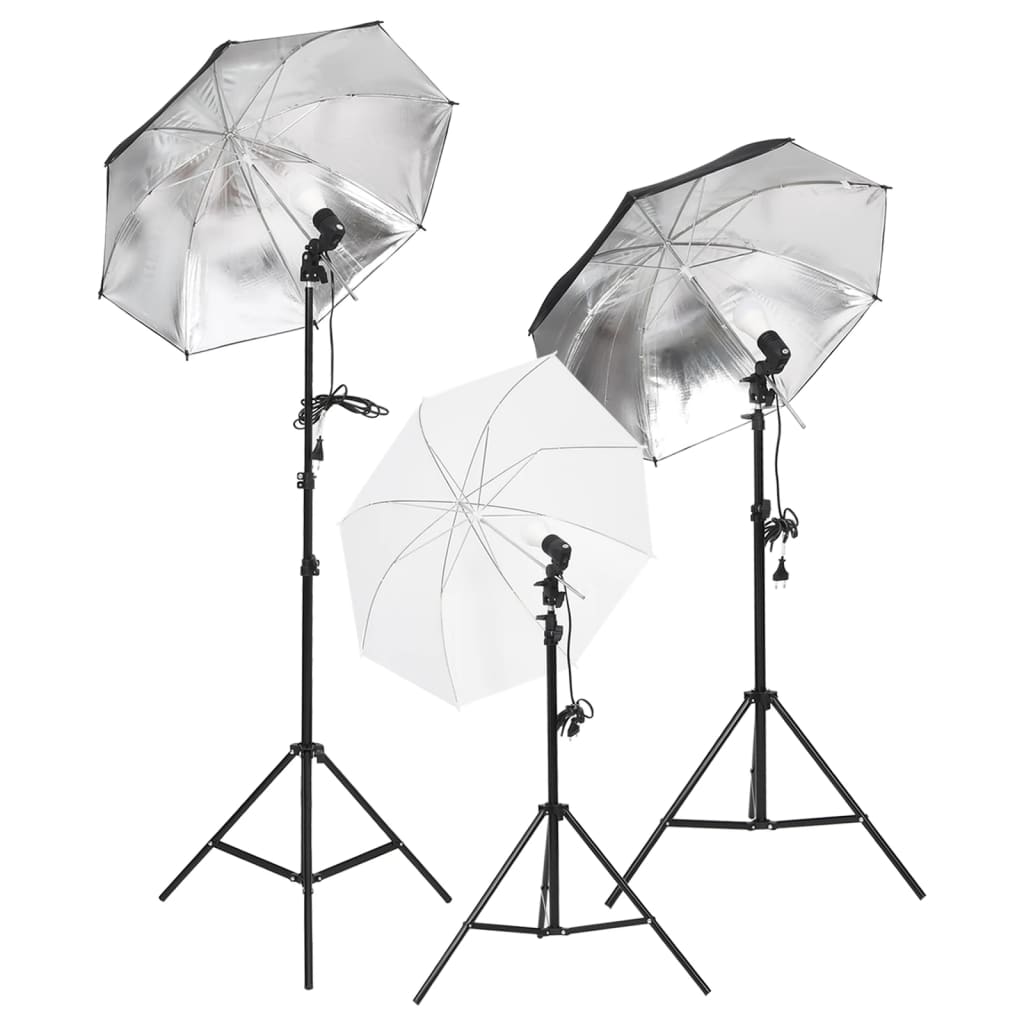 Set studio foto cu lumină, fundal și reflector