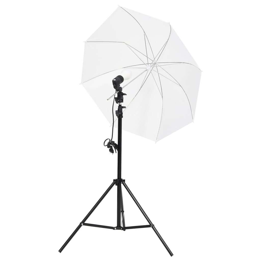 Kit studio foto cu set de lumini, fundal și reflector