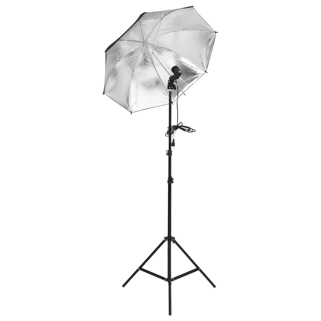 Kit studio foto cu set de lumini, fundal și reflector