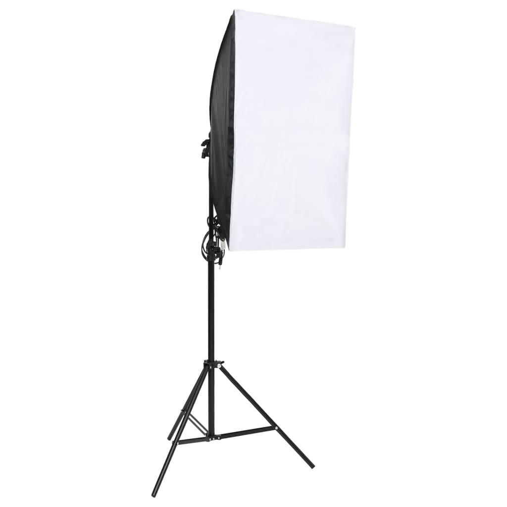 Kit studio foto cu set de lumini, fundal și reflector