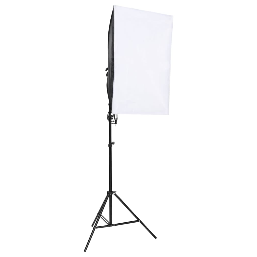 Kit studio foto cu set de lumină și fundal