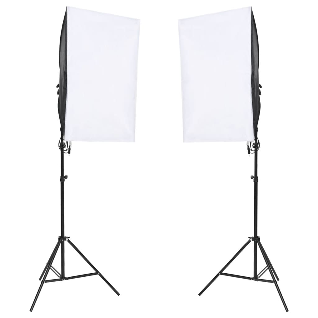 Kit studio foto cu set de lumină și fundal