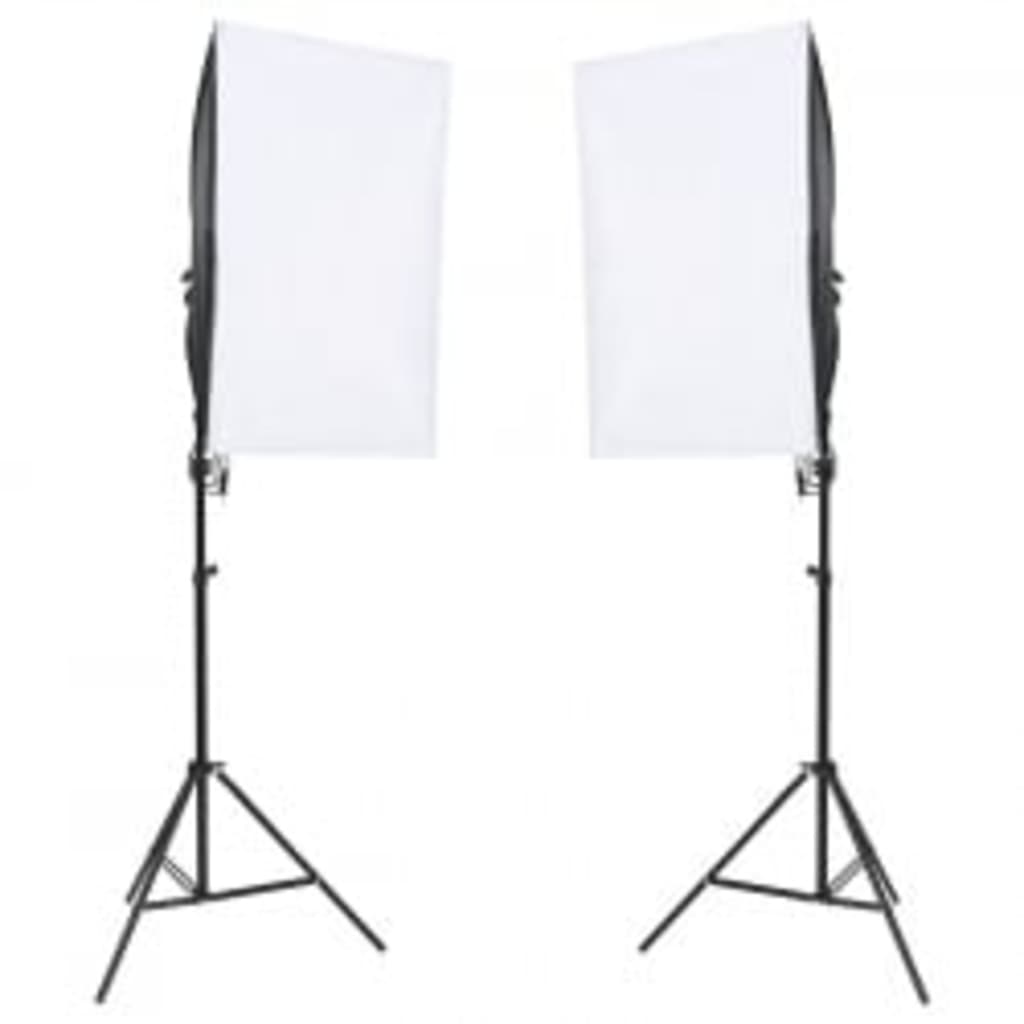 Kit studio foto cu set de lumină și fundal