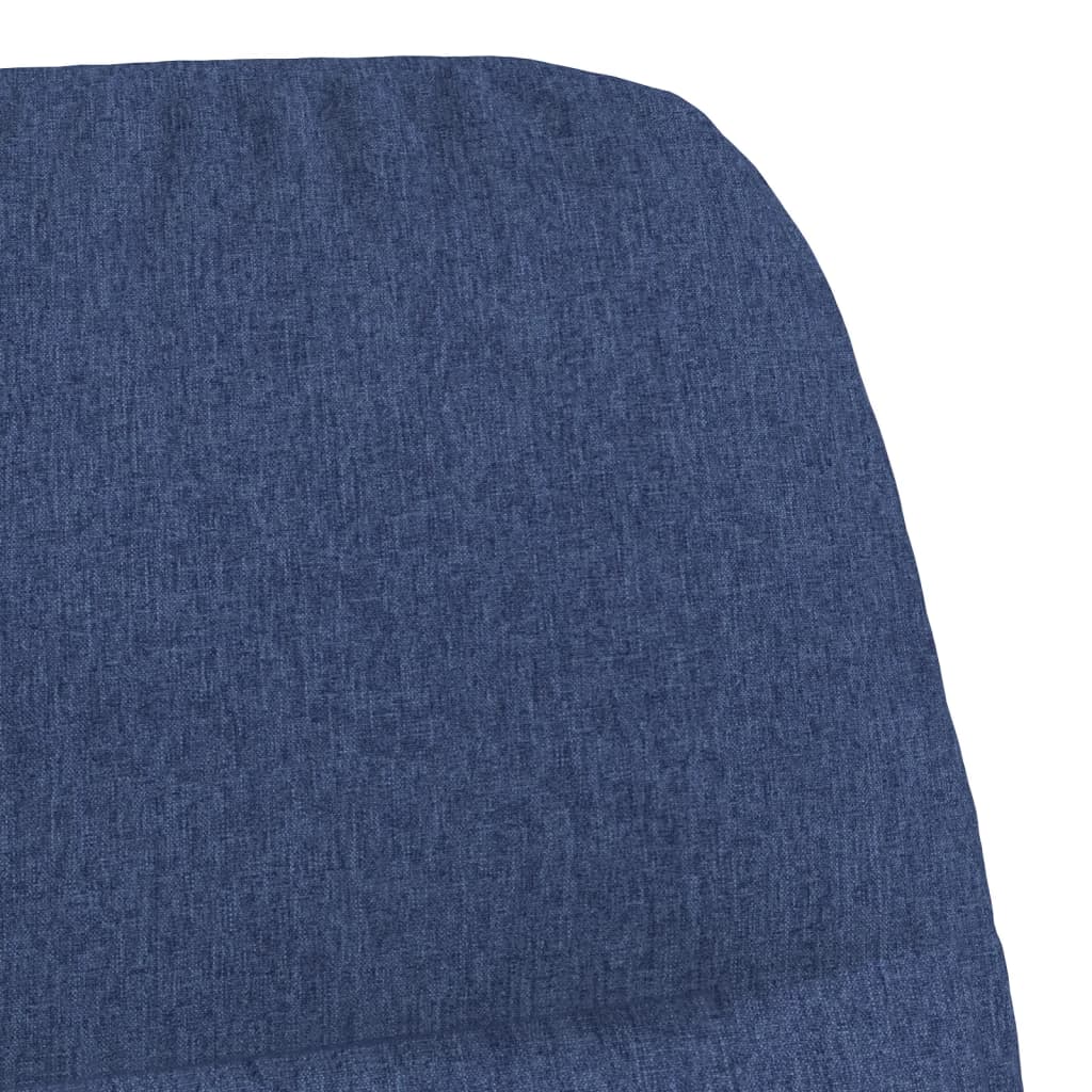 Scaun de relaxare, albastru, material textil