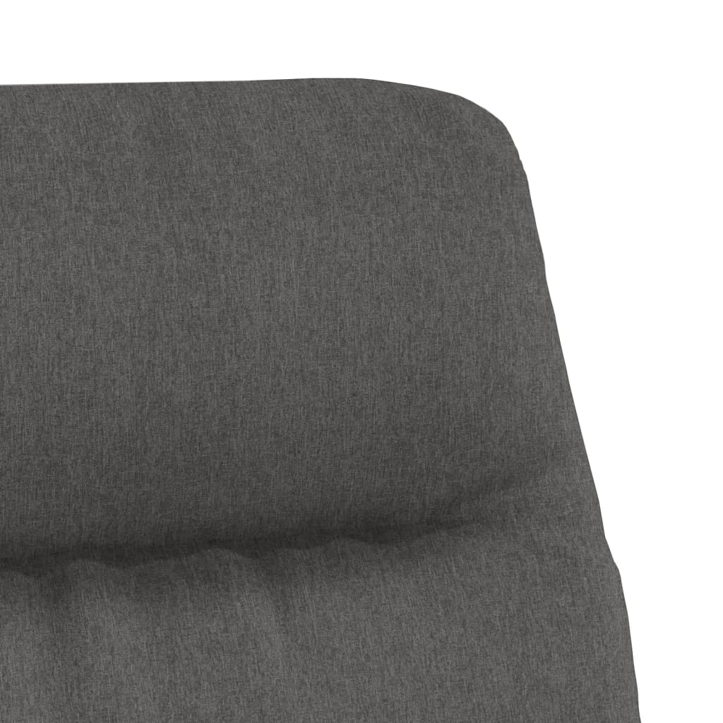 Scaun de relaxare, gri închis, material textil