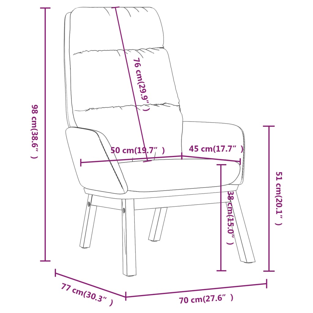 Scaun de relaxare, gri închis, material textil