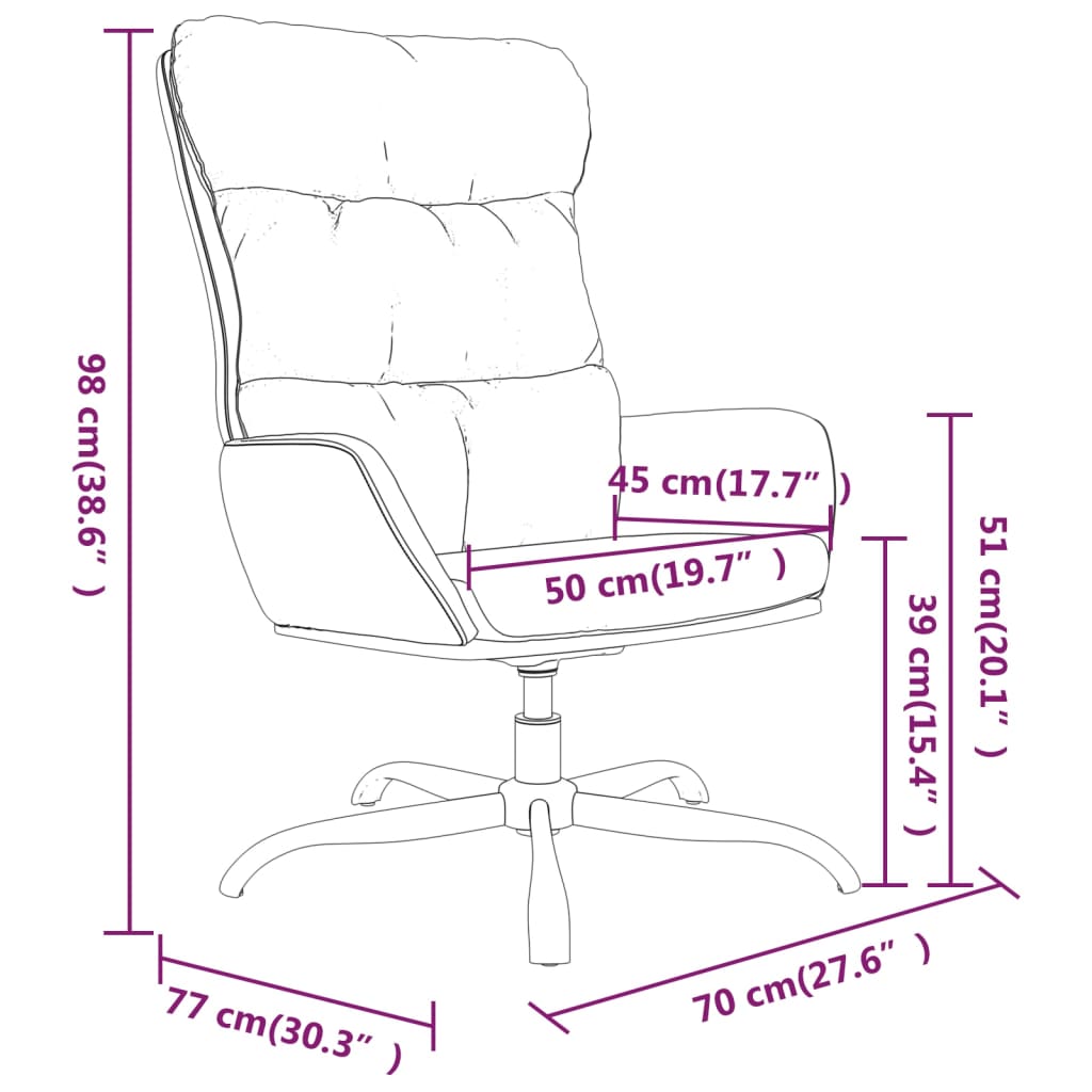 Scaun de relaxare, gri închis, material textil