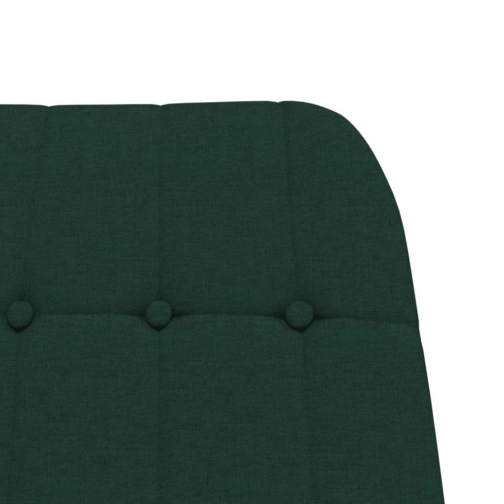 Scaun balansoar, verde închis, material textil