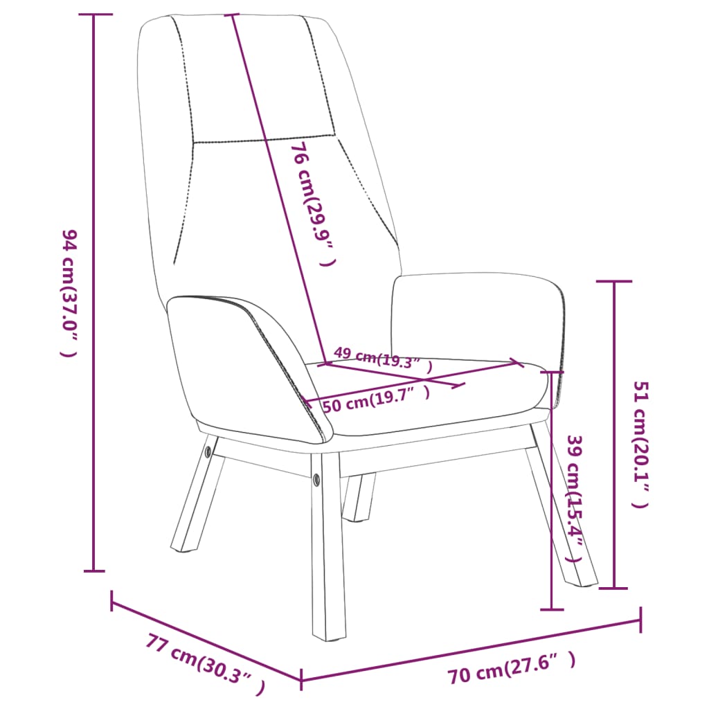 Scaun de relaxare, gri închis, material textil