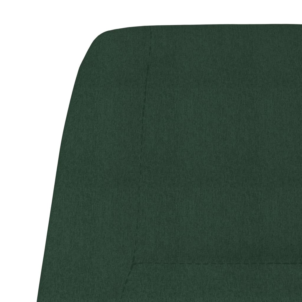 Scaun de relaxare, verde închis, material textil