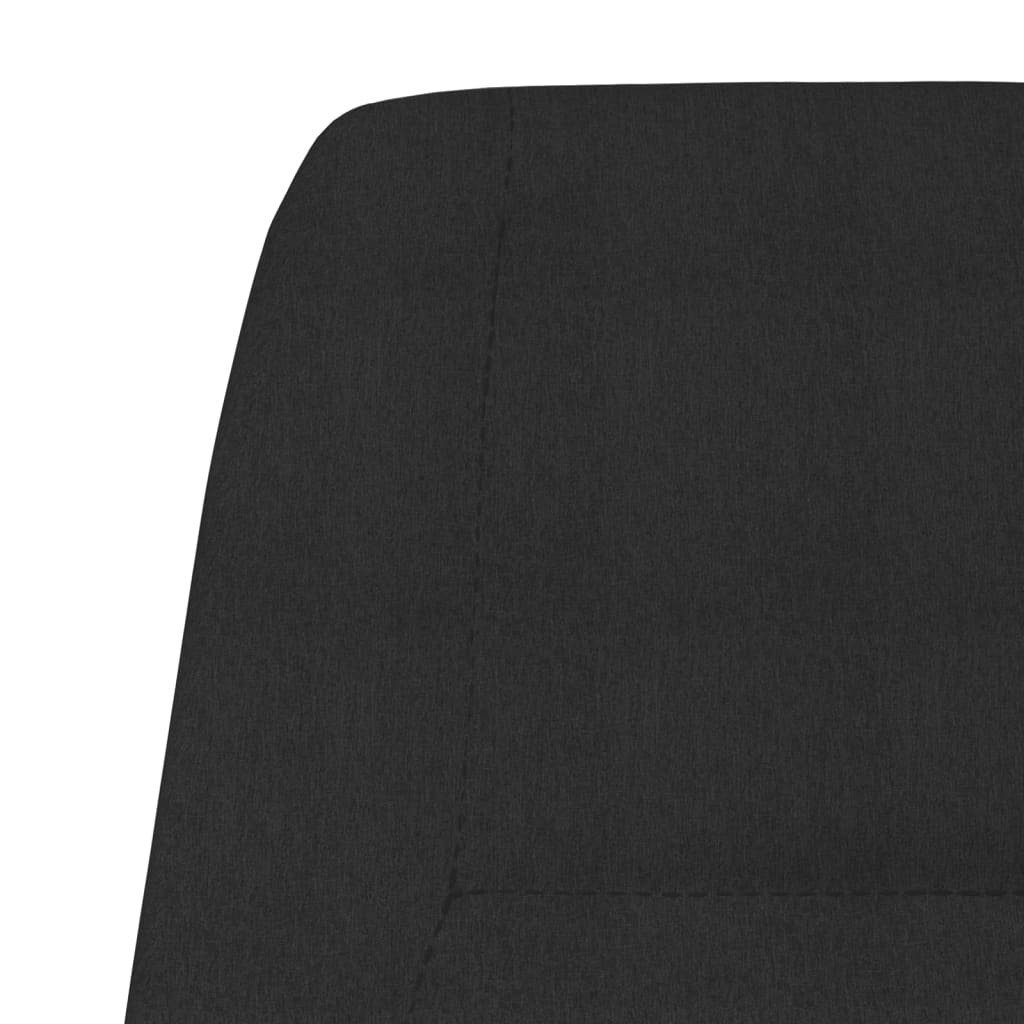 Scaun de relaxare, negru, material textil