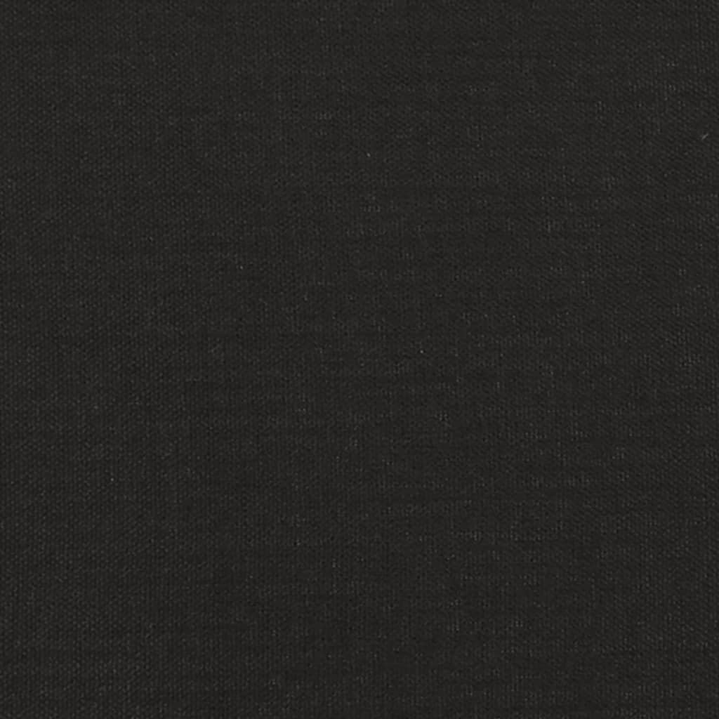 Taburet, negru, 45x29,5x35 cm, material textil