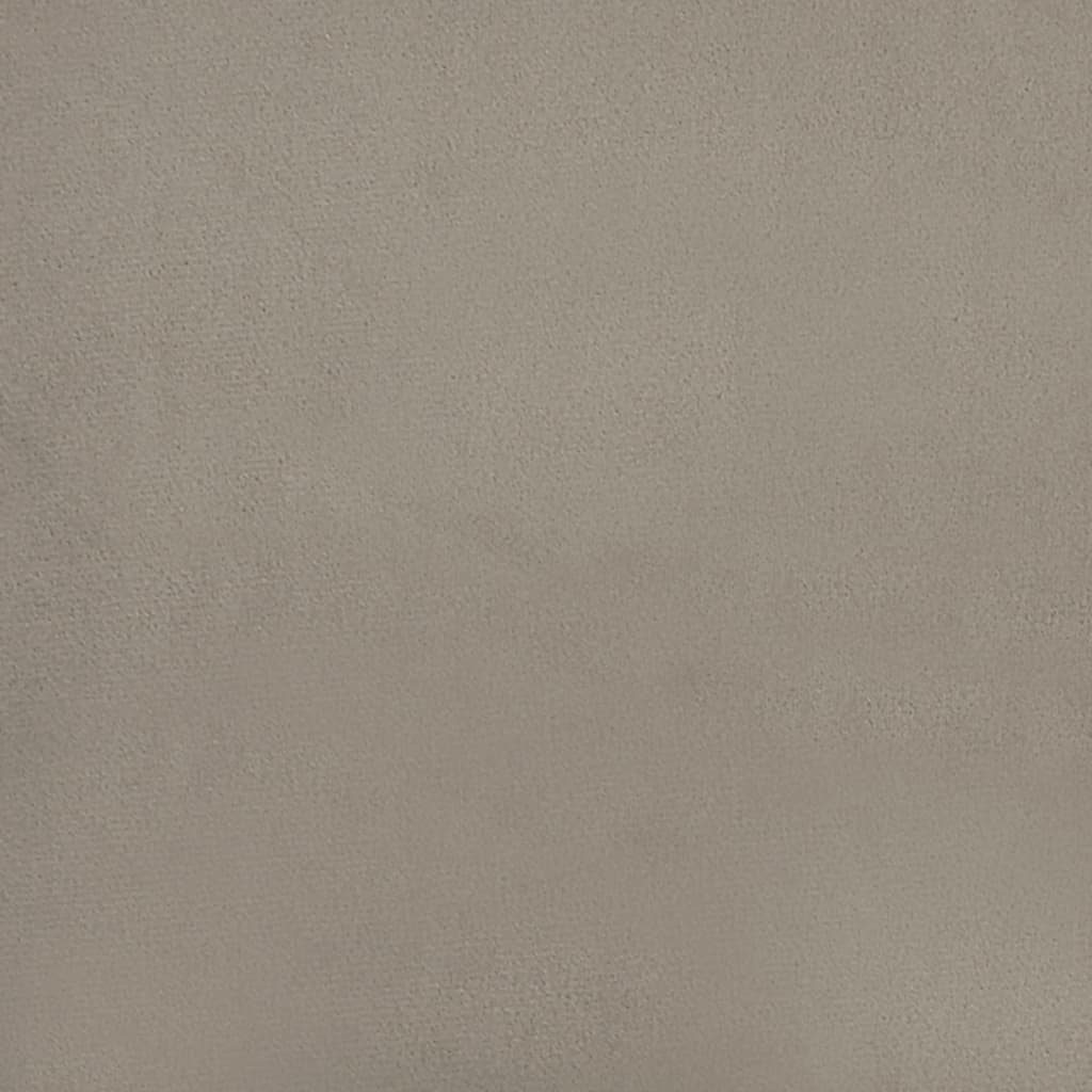 Taburet, gri deschis, 45x29,5x35 cm, catifea