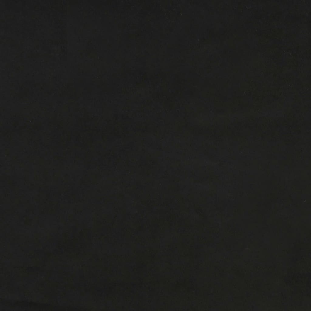 Taburet, negru, 45x29,5x35 cm, catifea
