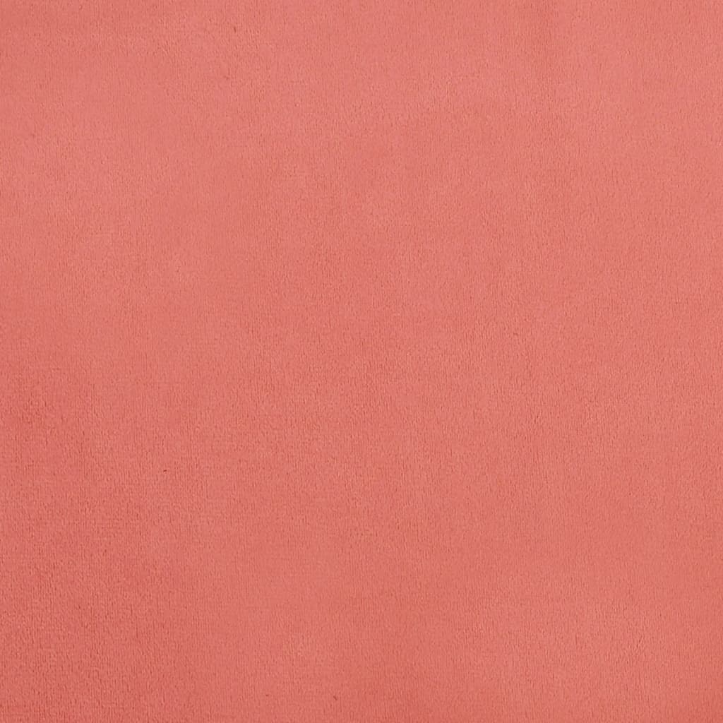 Taburet, roz, 45x29,5x35 cm, catifea