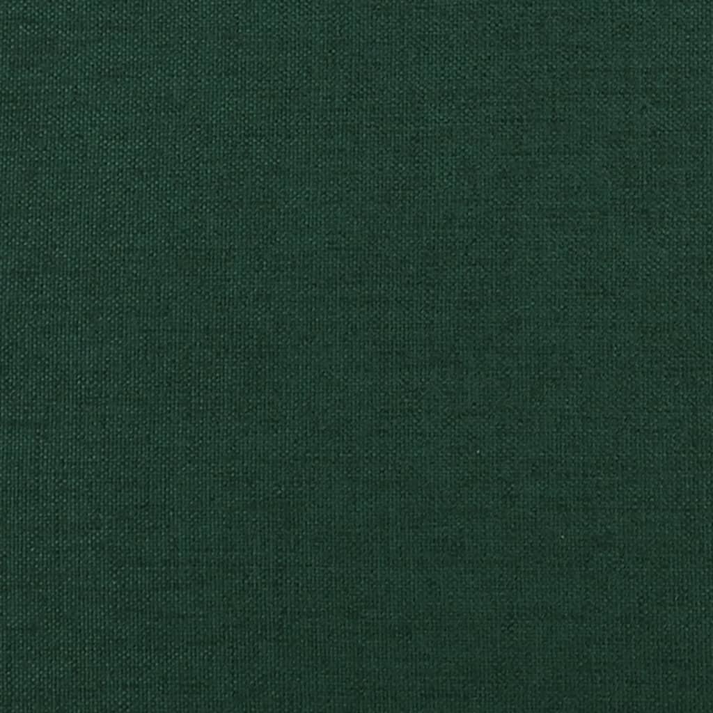 Taburet, verde închis, 45x29,5x35 cm, material textil