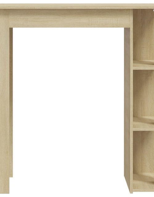 Încărcați imaginea în vizualizatorul Galerie, Masă de bar cu raft, stejar Sonoma, 102x50x103,5 cm, PAL
