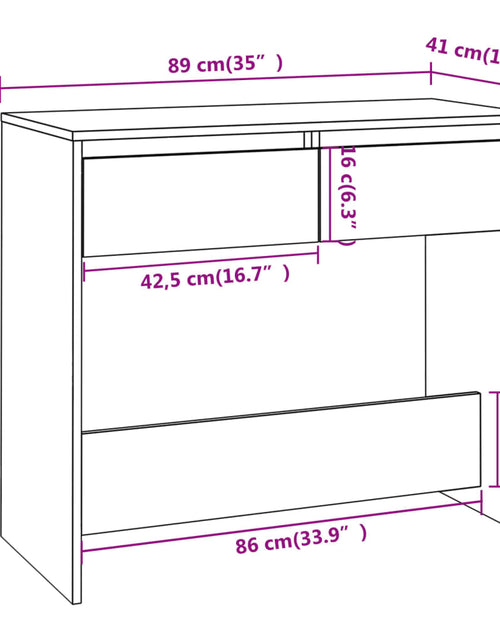 Încărcați imaginea în vizualizatorul Galerie, Masă consolă, alb, 89x41x76,5 cm, lemn prelucrat
