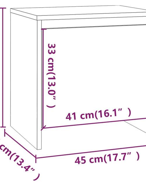 Încărcați imaginea în vizualizatorul Galerie, Noptieră, stejar sonoma gri, 45x34x44,5 cm, PAL
