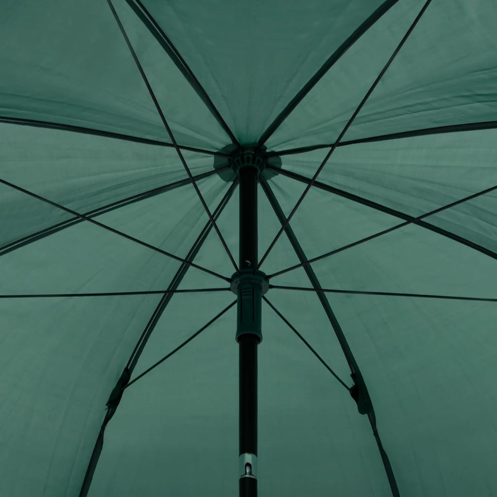 Umbrelă pentru pescuit, verde, 220x193 cm