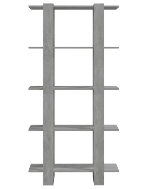 Загрузите изображение в средство просмотра галереи, Bibliotecă/Separator cameră, gri beton, 80x30x160 cm, PAL
