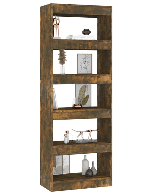 Загрузите изображение в средство просмотра галереи, Bibliotecă/Separator stejar afumat 60x30x166 cm, lemn prelucrat
