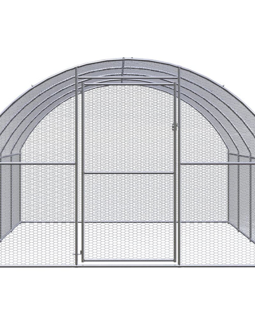 Загрузите изображение в средство просмотра галереи, Coteț de găini pentru exterior, 3x4x2 m, oțel zincat
