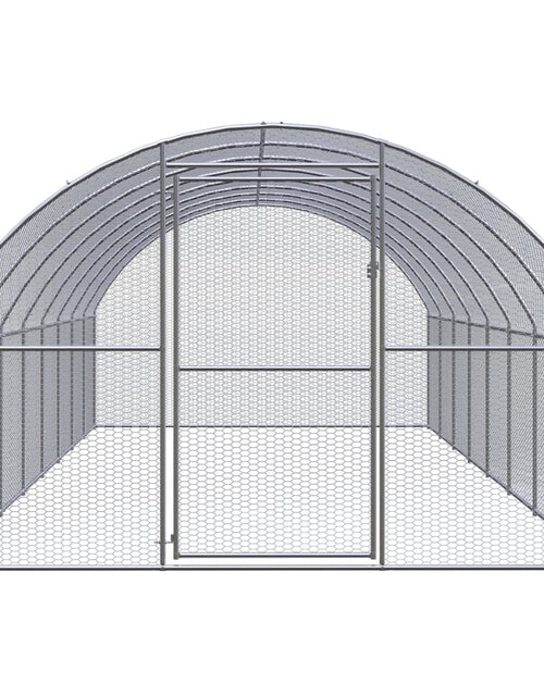 Încărcați imaginea în vizualizatorul Galerie, Coteț de găini pentru exterior, 3x8x2 m, oțel zincat
