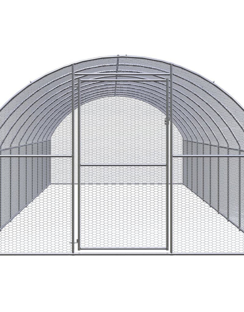 Încărcați imaginea în vizualizatorul Galerie, Coteț de găini pentru exterior, 3x10x2 m, oțel zincat
