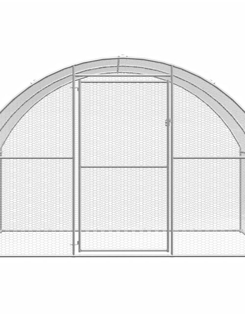 Încărcați imaginea în vizualizatorul Galerie, Coteț de găini pentru exterior, 3x16x2 m, oțel zincat
