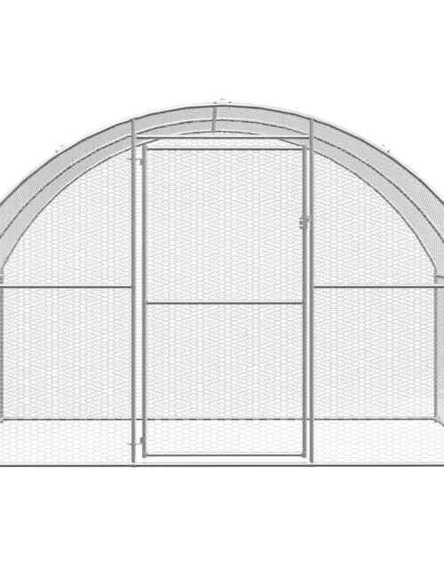 Загрузите изображение в средство просмотра галереи, Coteț de găini pentru exterior, 3x8x2 m, oțel zincat
