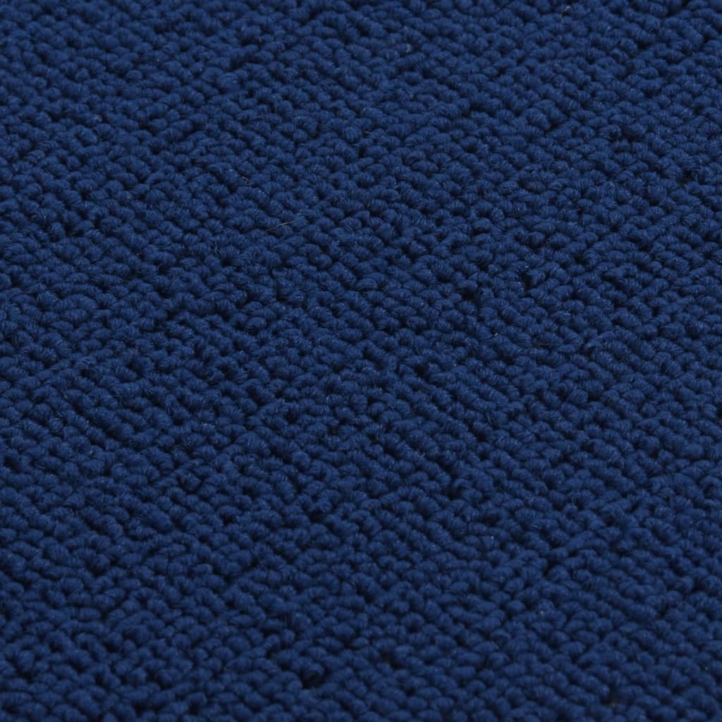 Covorașe de scări, 15 buc., bleumarin, 60x25 cm, dreptunghiular