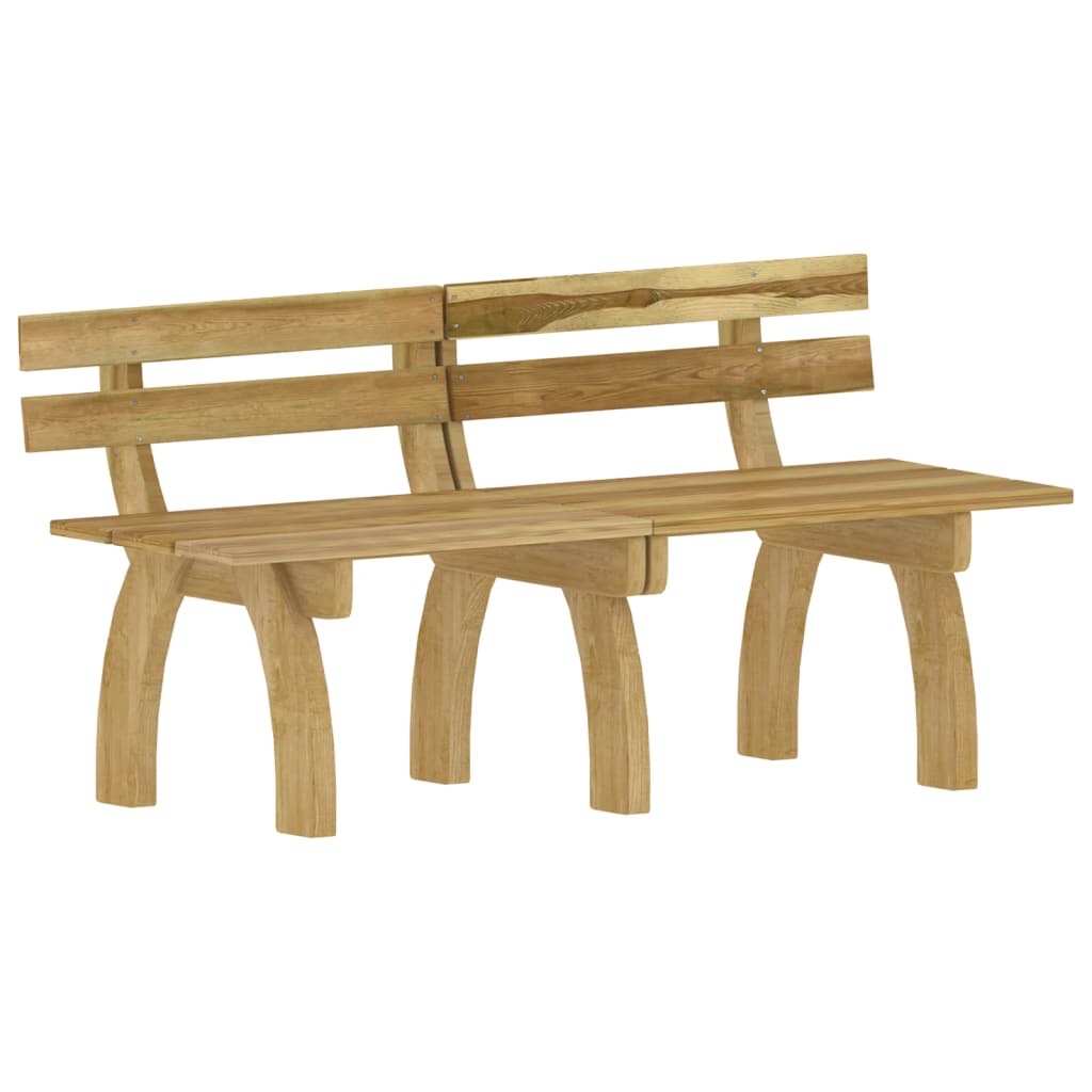 Set mobilier de exterior, 3 piese, lemn de pin tratat