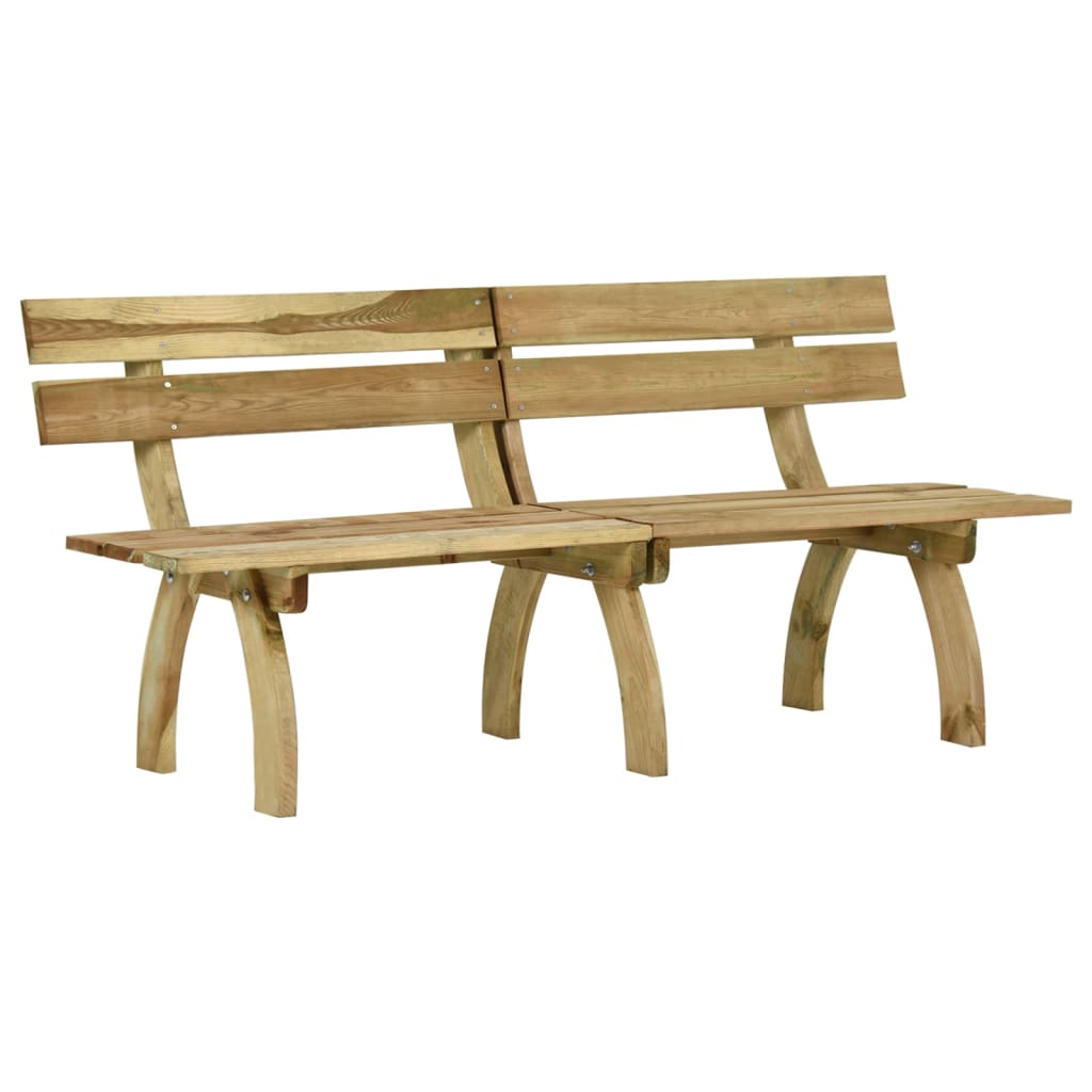 Set mobilier de exterior, 4 piese, lemn de pin tratat