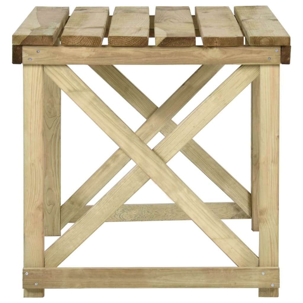 Set mobilier de exterior, 3 piese, lemn de pin tratat