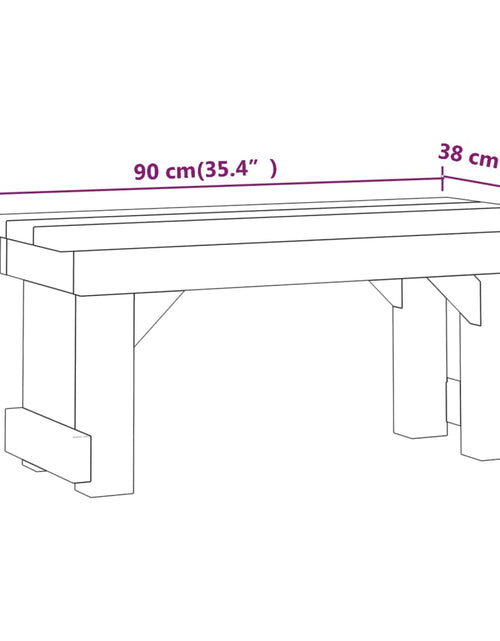 Загрузите изображение в средство просмотра галереи, Set mobilier de exterior, 3 piese, lemn de pin tratat
