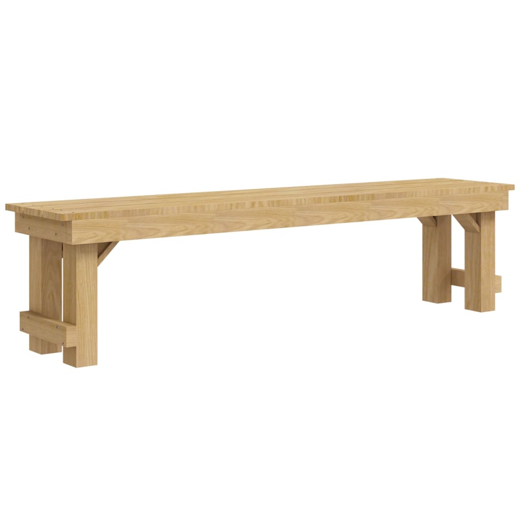 Set mobilier de exterior, 3 piese, lemn de pin tratat