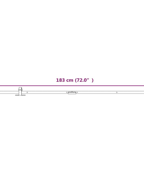 Încărcați imaginea în vizualizatorul Galerie, Set glisare mini ușă pentru dulap, alb, oțel carbon, 183 cm
