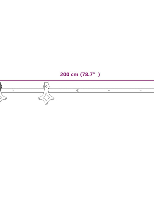 Загрузите изображение в средство просмотра галереи, Set feronerie pentru uși glisante, alb, 200 cm, oțel
