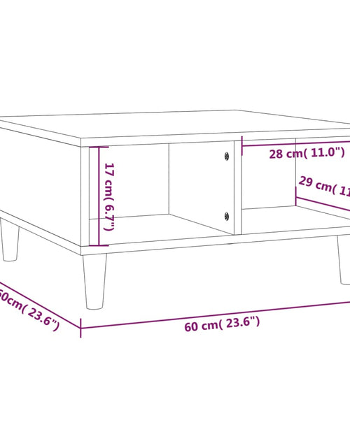 Încărcați imaginea în vizualizatorul Galerie, Masă de cafea, gri sonoma, 60x60x30 cm, lemn prelucrat
