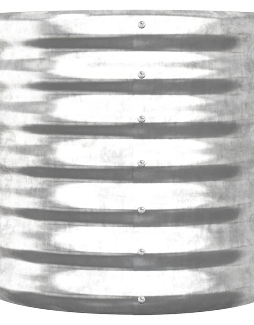 Загрузите изображение в средство просмотра галереи, Jardinieră argintiu 40x40x36 cm oțel vopsit electrostatic
