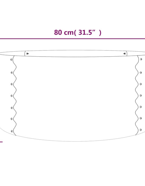 Încărcați imaginea în vizualizatorul Galerie, Jardinieră grădină maro 80x80x36 cm oțel vopsit electrostatic
