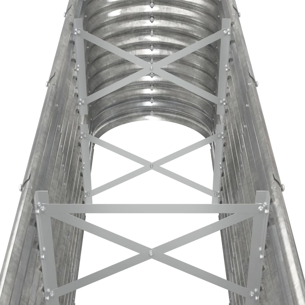 Strat înălțat grădină 332x40x68 cm oțel vopsit electrostatic