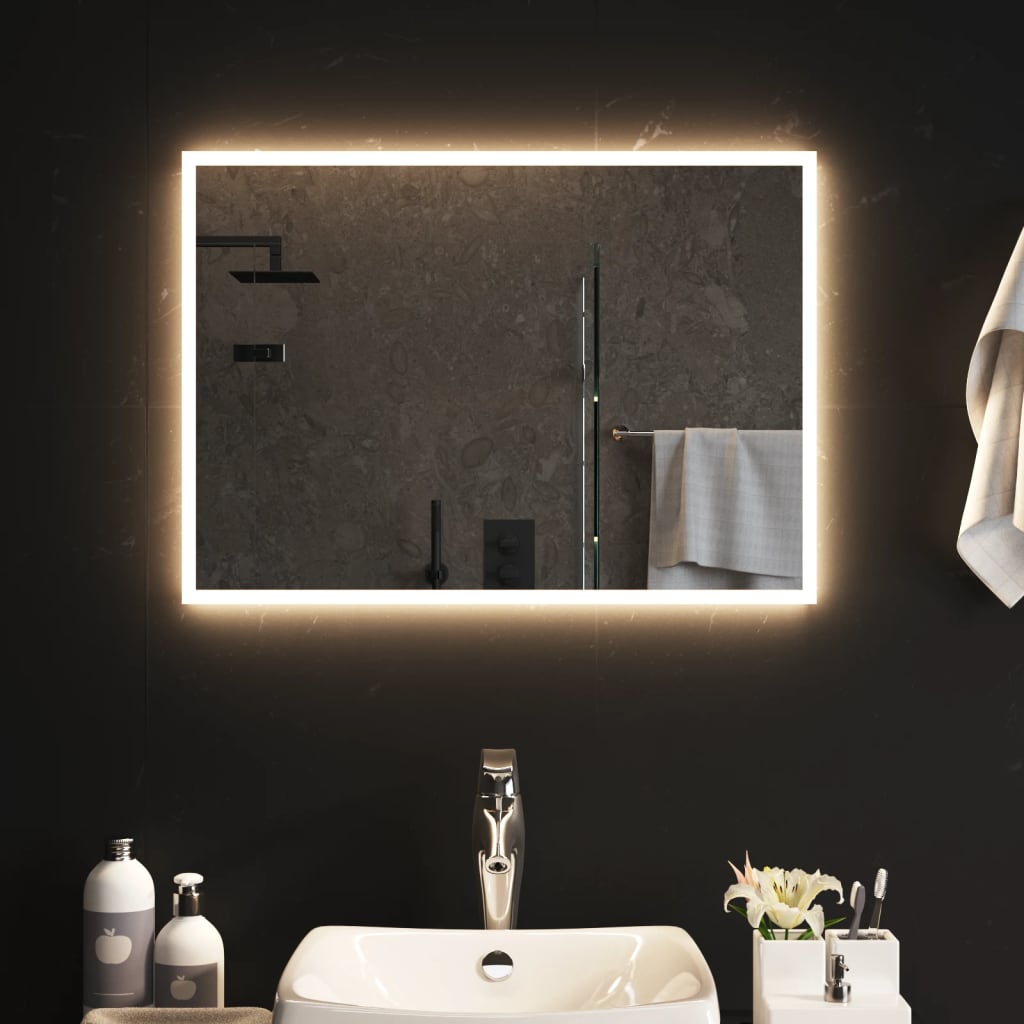 Oglindă de baie cu LED, 70x50 cm - Lando