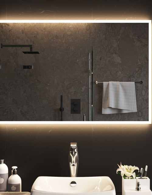 Încărcați imaginea în vizualizatorul Galerie, Oglindă de baie cu LED, 90x60 cm - Lando
